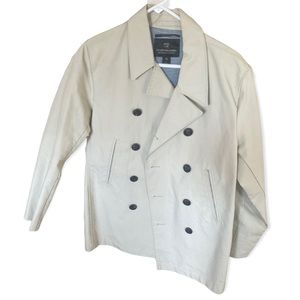 Scotch & Soda Double Breasted Tan Jacket. Size Small.